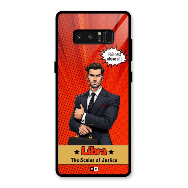 Impartial Libra Glass Back Case for Galaxy Note 8