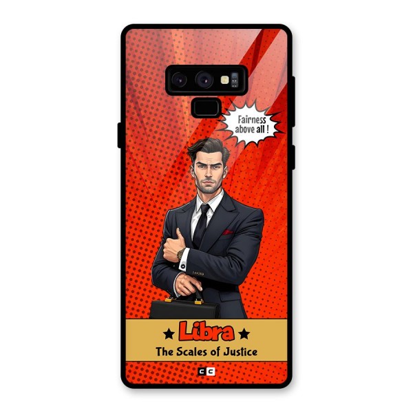 Impartial Libra Glass Back Case for Galaxy Note 9