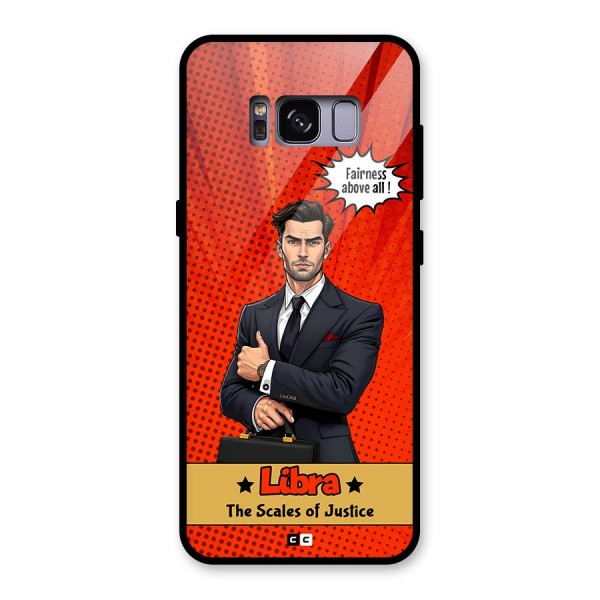 Impartial Libra Glass Back Case for Galaxy S8