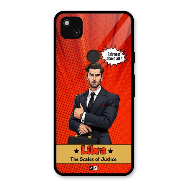 Impartial Libra Glass Back Case for Google Pixel 4a