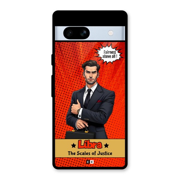 Impartial Libra Glass Back Case for Google Pixel 7a