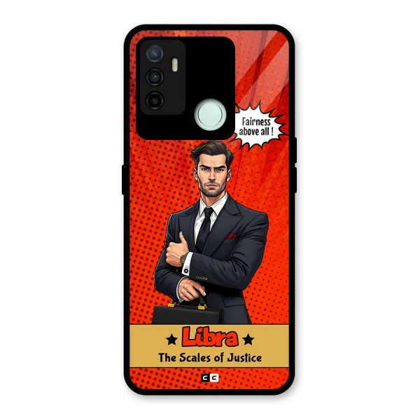 Impartial Libra Glass Back Case for Oppo A53