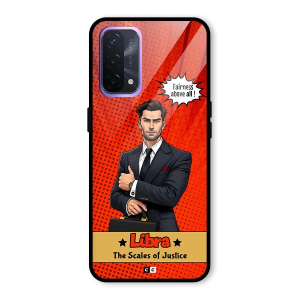 Impartial Libra Glass Back Case for Oppo A74 5G