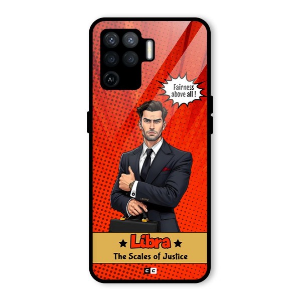 Impartial Libra Glass Back Case for Oppo F19 Pro