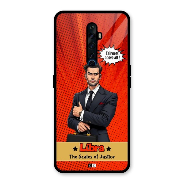 Impartial Libra Glass Back Case for Oppo Reno2 F