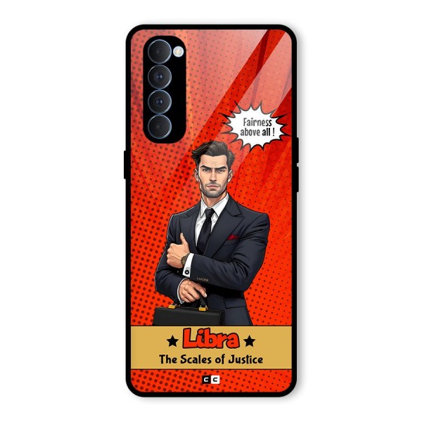 Impartial Libra Glass Back Case for Oppo Reno4 Pro