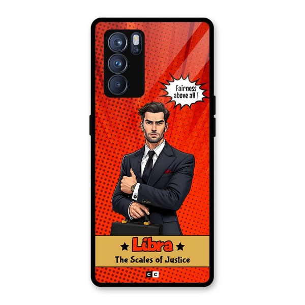 Impartial Libra Glass Back Case for Oppo Reno6 Pro 5G