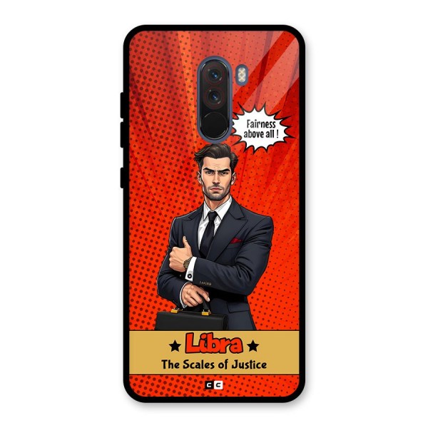 Impartial Libra Glass Back Case for Poco F1