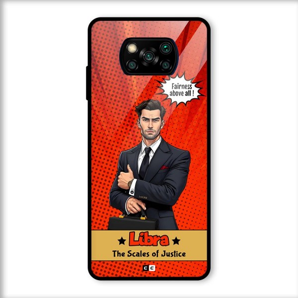 Impartial Libra Glass Back Case for Poco X3