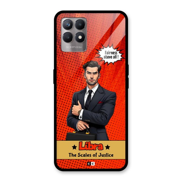 Impartial Libra Glass Back Case for Realme 8i