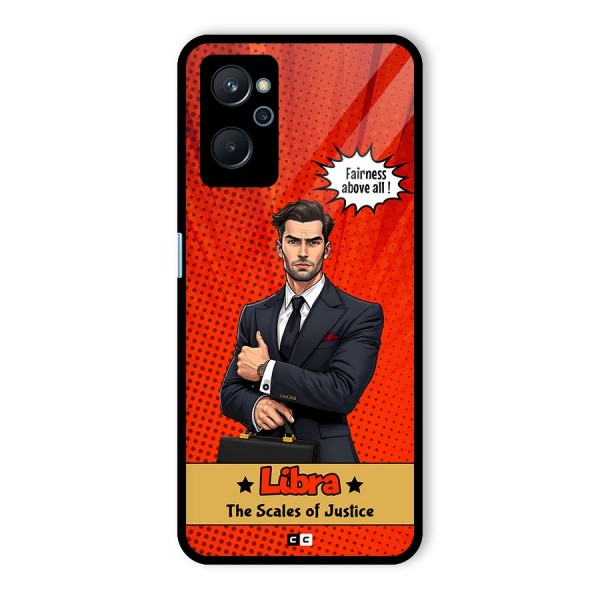 Impartial Libra Glass Back Case for Realme 9i