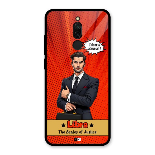 Impartial Libra Glass Back Case for Redmi 8