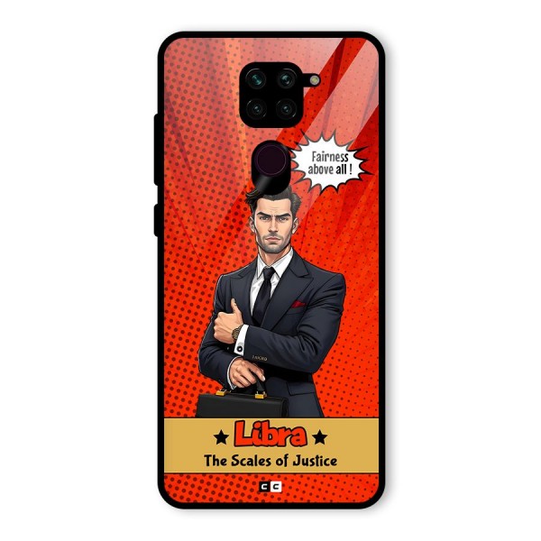 Impartial Libra Glass Back Case for Redmi Note 9