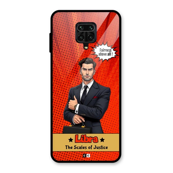 Impartial Libra Glass Back Case for Redmi Note 9 Pro