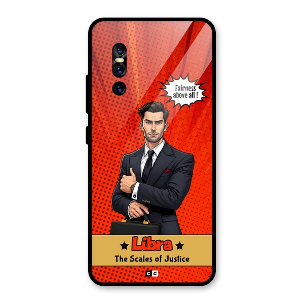 Impartial Libra Glass Back Case for Vivo V15 Pro