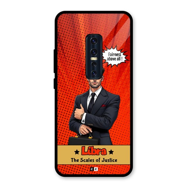 Impartial Libra Glass Back Case for Vivo V17 Pro