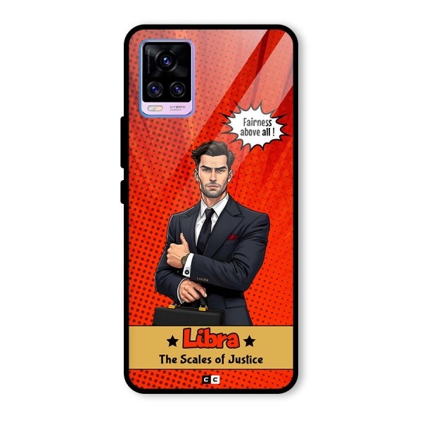 Impartial Libra Glass Back Case for Vivo V20 Pro