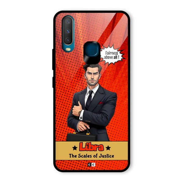 Impartial Libra Glass Back Case for Vivo Y17