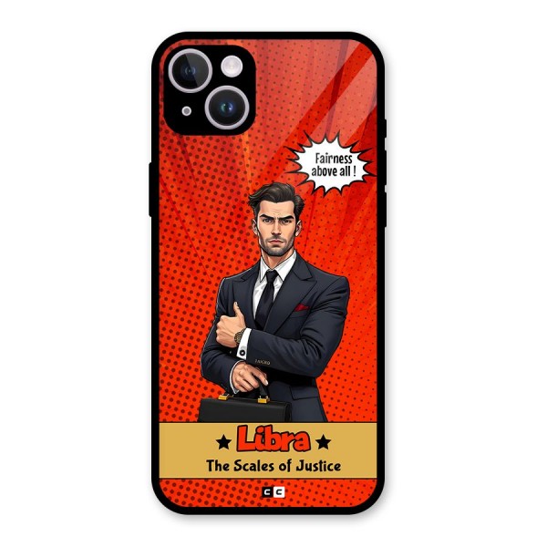 Impartial Libra Glass Back Case for iPhone 14 Plus