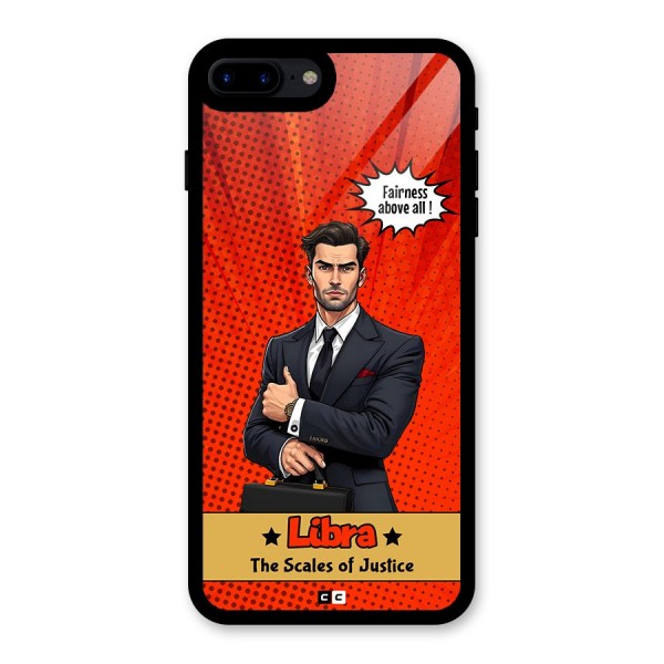 Impartial Libra Glass Back Case for iPhone 7 Plus