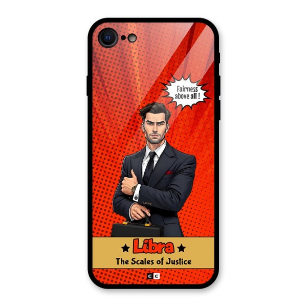 Impartial Libra Glass Back Case for iPhone 8