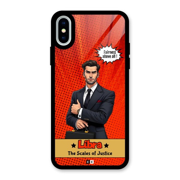 Impartial Libra Glass Back Case for iPhone X