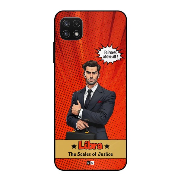 Impartial Libra Metal Back Case for Galaxy A22 5G