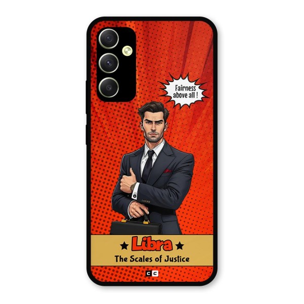 Impartial Libra Metal Back Case for Galaxy A34