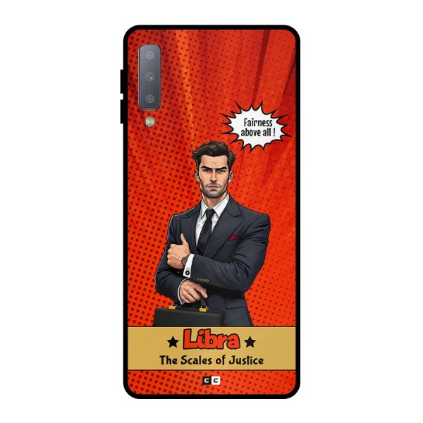 Impartial Libra Metal Back Case for Galaxy A7 (2018)