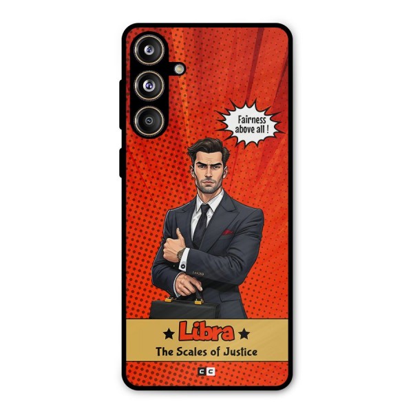 Impartial Libra Metal Back Case for Galaxy F55