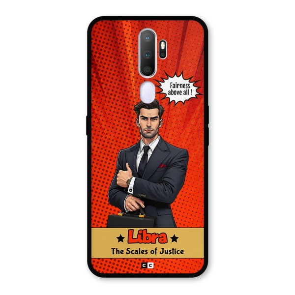 Impartial Libra Metal Back Case for Oppo A5 (2020)