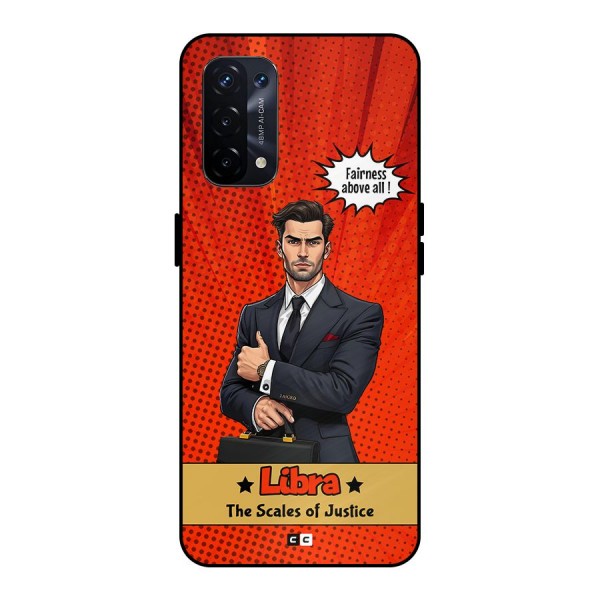 Impartial Libra Metal Back Case for Oppo A74 5G