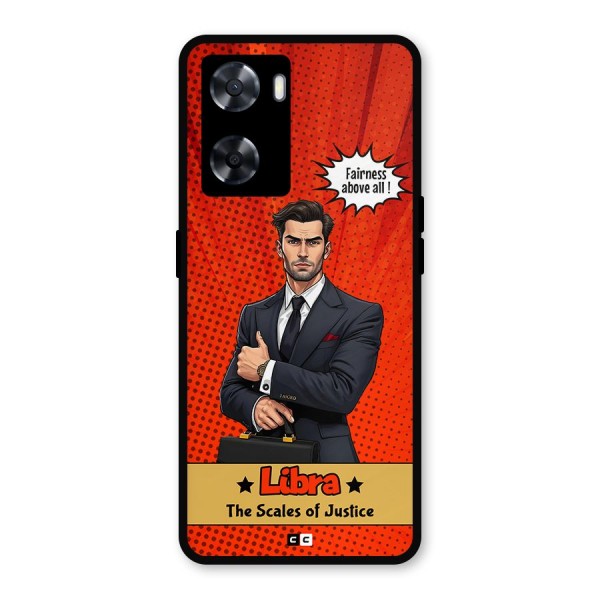 Impartial Libra Metal Back Case for Oppo A77