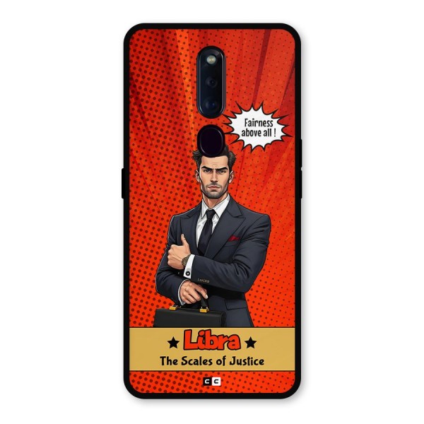 Impartial Libra Metal Back Case for Oppo F11 Pro