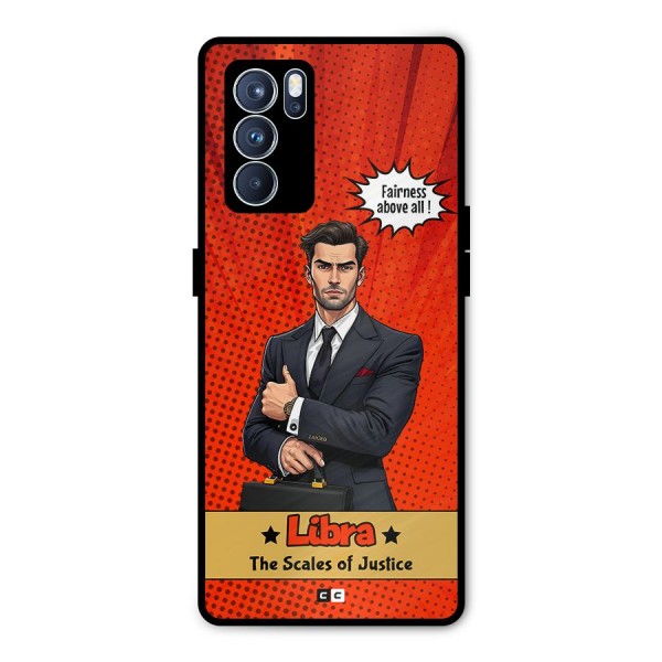 Impartial Libra Metal Back Case for Oppo Reno6 Pro 5G