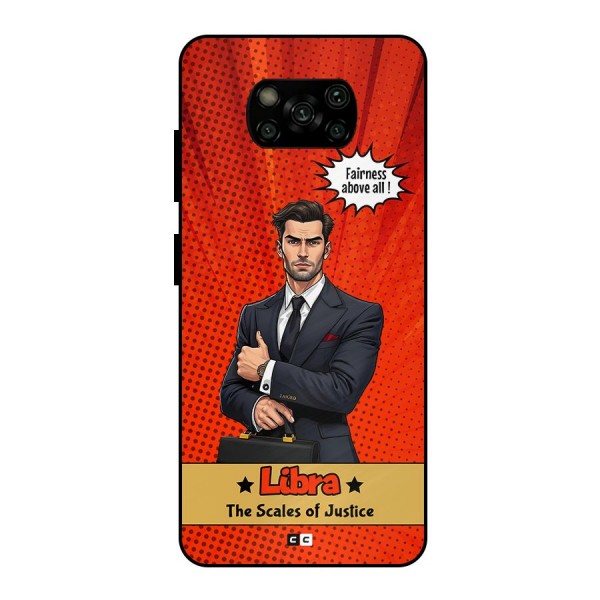 Impartial Libra Metal Back Case for Poco X3