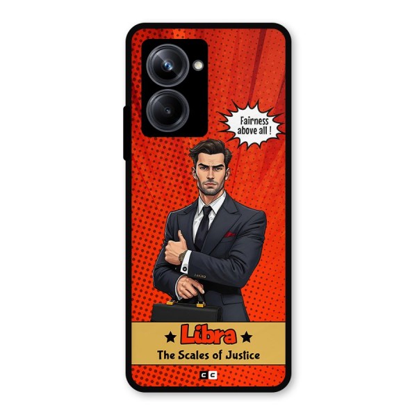 Impartial Libra Metal Back Case for Realme 10 Pro