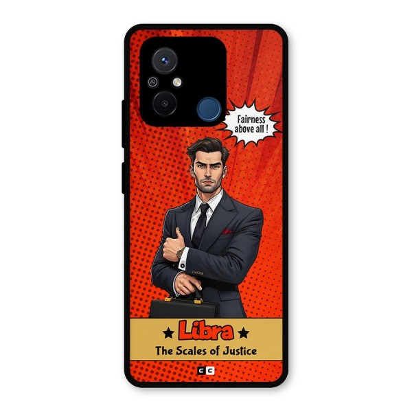 Impartial Libra Metal Back Case for Redmi 12C