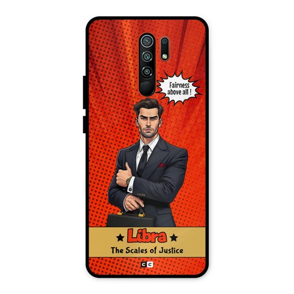 Impartial Libra Metal Back Case for Redmi 9 Prime