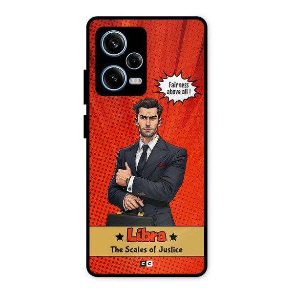 Impartial Libra Metal Back Case for Redmi Note 12 Pro