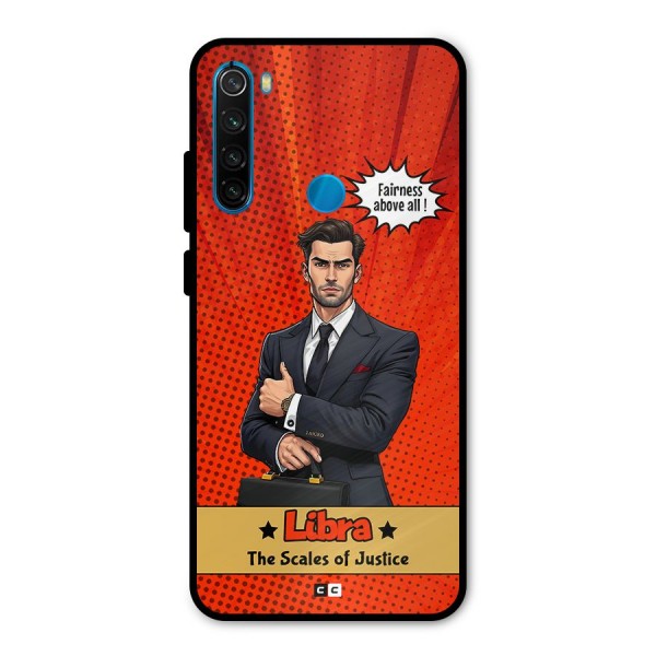 Impartial Libra Metal Back Case for Redmi Note 8