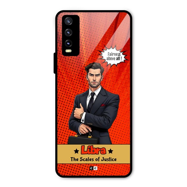 Impartial Libra Metal Back Case for Vivo Y20 2021