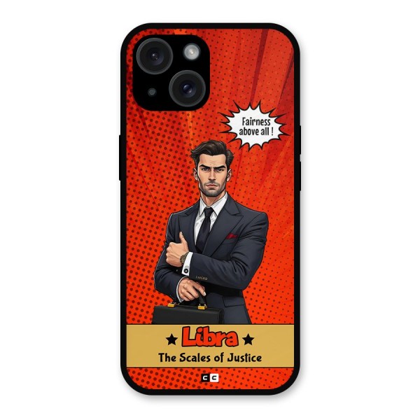 Impartial Libra Metal Back Case for iPhone 15