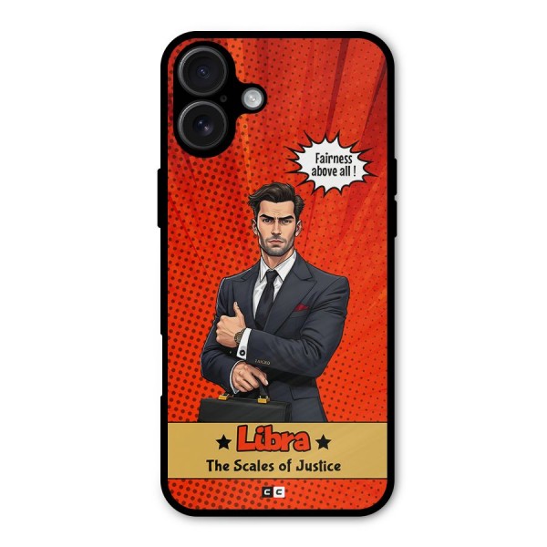 Impartial Libra Metal Back Case for iPhone 16 Plus