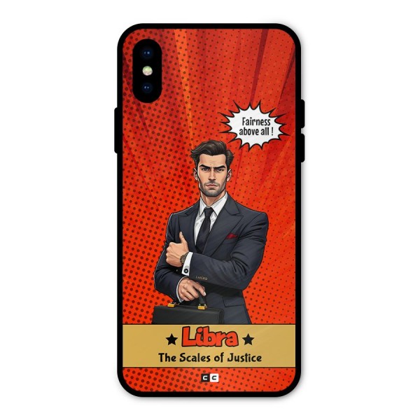 Impartial Libra Metal Back Case for iPhone X