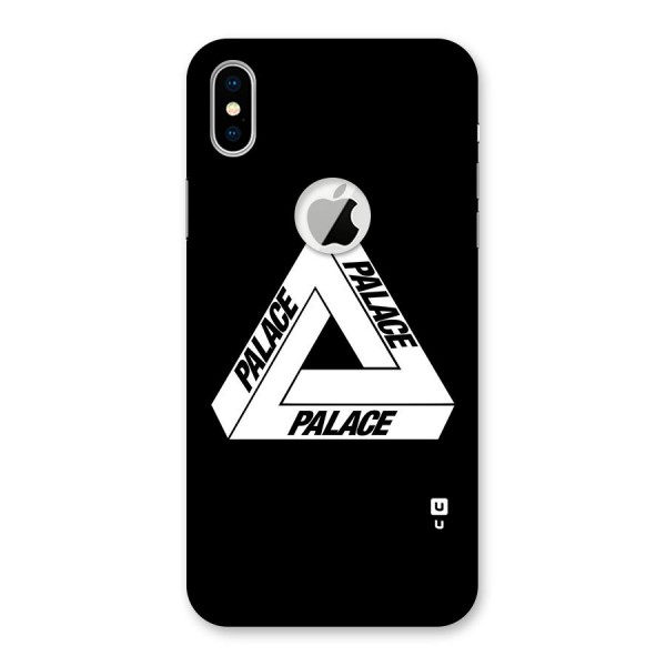 Impossible Triangle Palace Back Case for iPhone XS Logo Cut