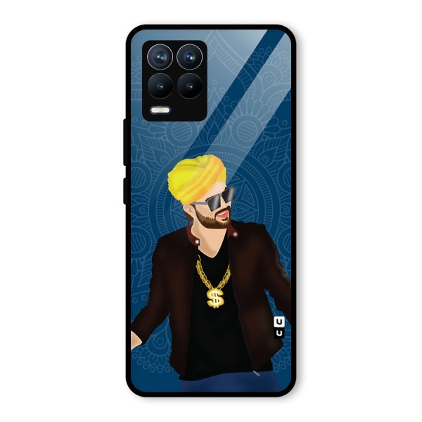 Indie Pop Illustration Glass Back Case for Realme 8 Pro