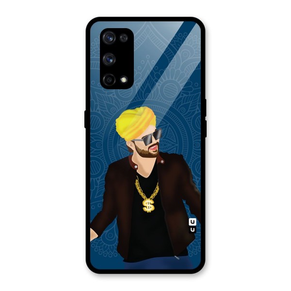 Indie Pop Illustration Glass Back Case for Realme X7 Pro