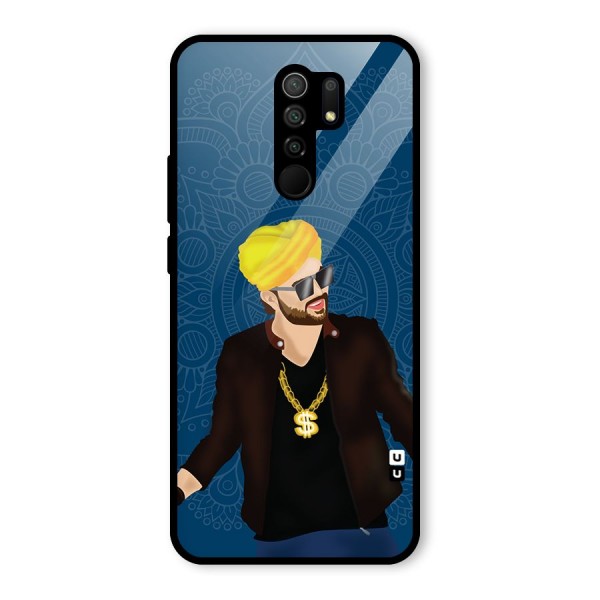 Indie Pop Illustration Glass Back Case for Redmi 9 Prime