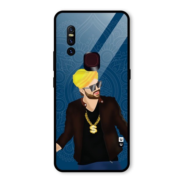 Indie Pop Illustration Glass Back Case for Vivo V15